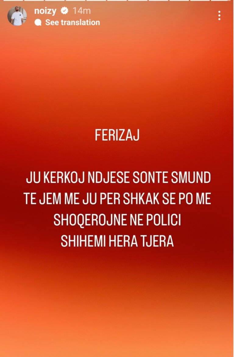 Noizy Shoqërohet në Polici, Koncerti në Ferizaj Anulohet
