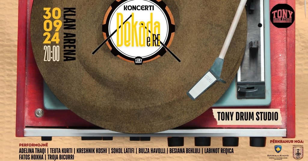 Së shpejti Tony Drum Studio mban koncertin “Dekada e re” me 70 artistë pjesëmarrës