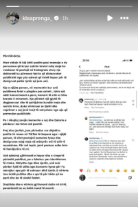 Klea i reagon nënës së motrave Berisha, poston një foto ku ajo i thoshte: Kur*ë, shitesh për 500 euro