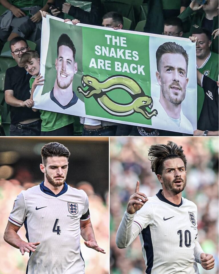 Tifozët e Irlandës mbajtën një banderolë me përmbajtje fyese për Declan Rice dhe Jack