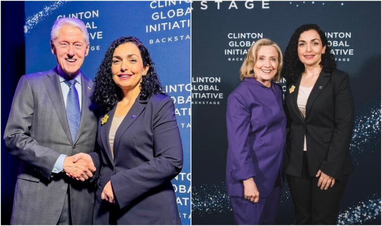 Osmani merr pjesë në pritjen e organizuar nga Bill dhe Hillary Clinton në New York