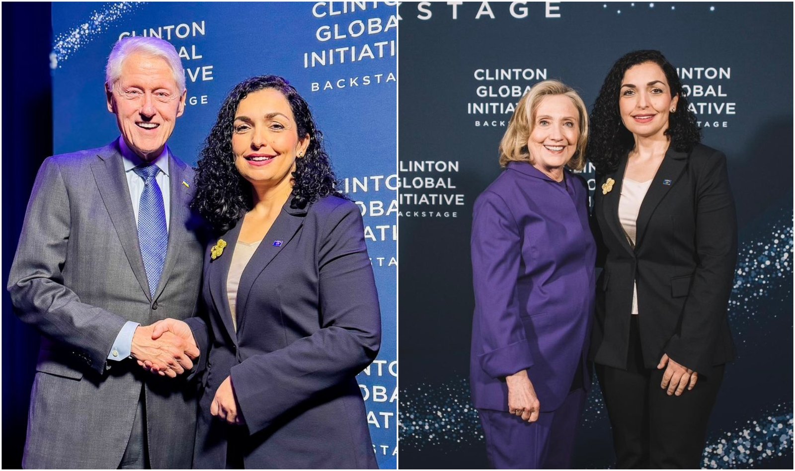 Osmani merr pjesë në pritjen e organizuar nga Bill dhe Hillary Clinton në New York