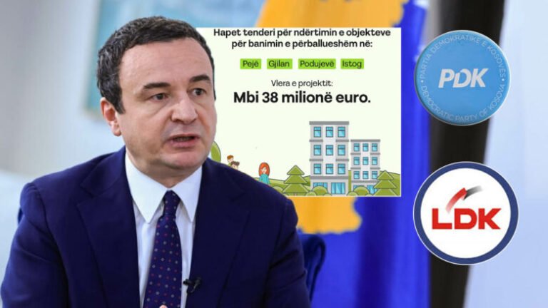 Kryeministri i Kosovës, Albin Kurti, ka bërë të ditur përmes një postimi në Facebook se është hapur tenderi për ndërtimin e objekteve për banim të përballueshëm në katër komuna: Pejë, Gjilan, Podujevë dhe Istog.