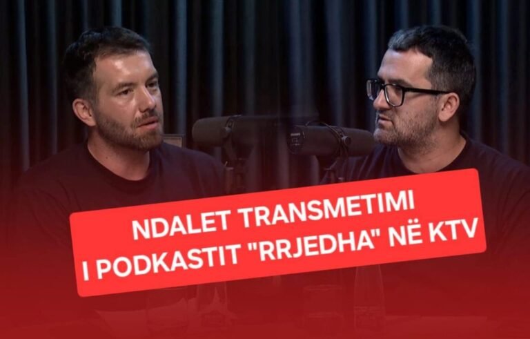 KTV-ja e ndalon transmetimin e podkastit “RRJEDHA”, Gjinovci e përjeton keq: Është cenim i marrëveshjeve ekzistuese
