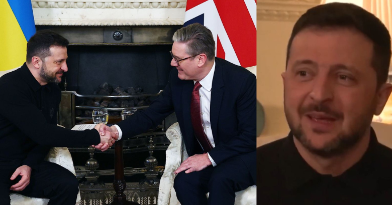 Zelensky i emocionuar gjatë takimin me Starmer, dalin pamjet ku duket pothuajse i përlotur Zelensky i emocionuar gjatë takimin me Starmer, dalin pamjet ku duket pothuajse i përlotur