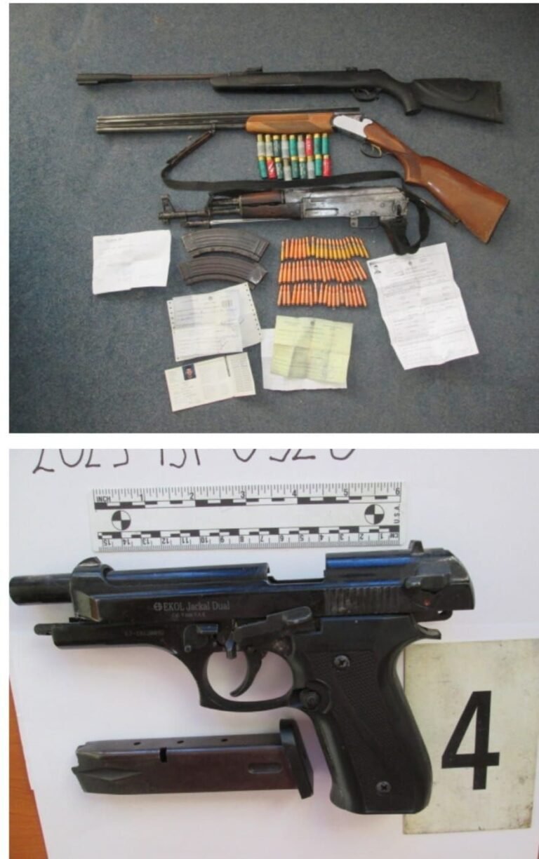 Policia në Skenderaj konfiskon katër armë