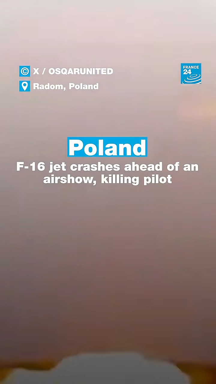 Tragjedi në Poloni – Një avion ushtarak F-16 është rrëzuar
