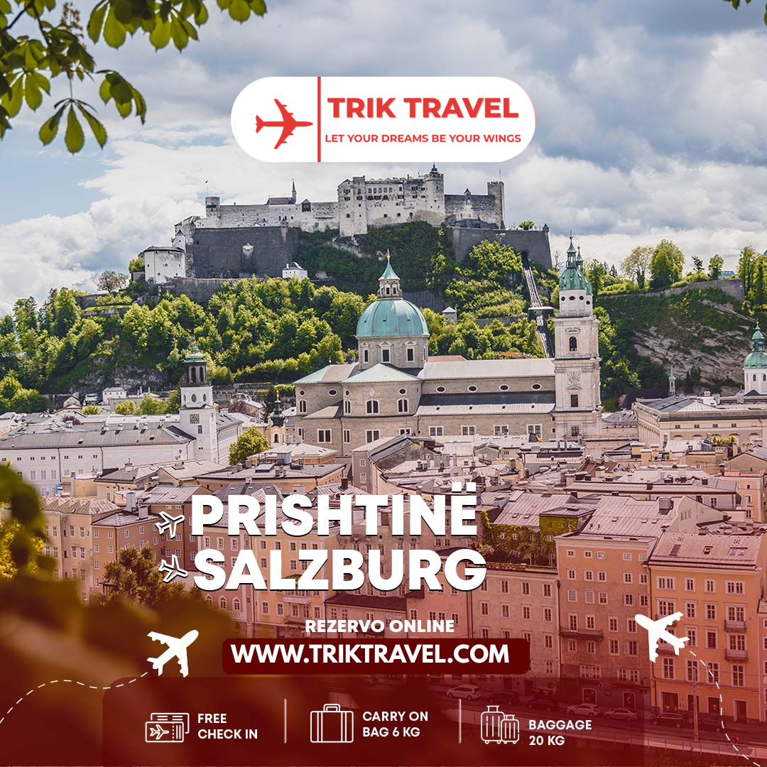 Fluturime Direkte Prishtinë Salzburg me çmime të lira - Trik Travel