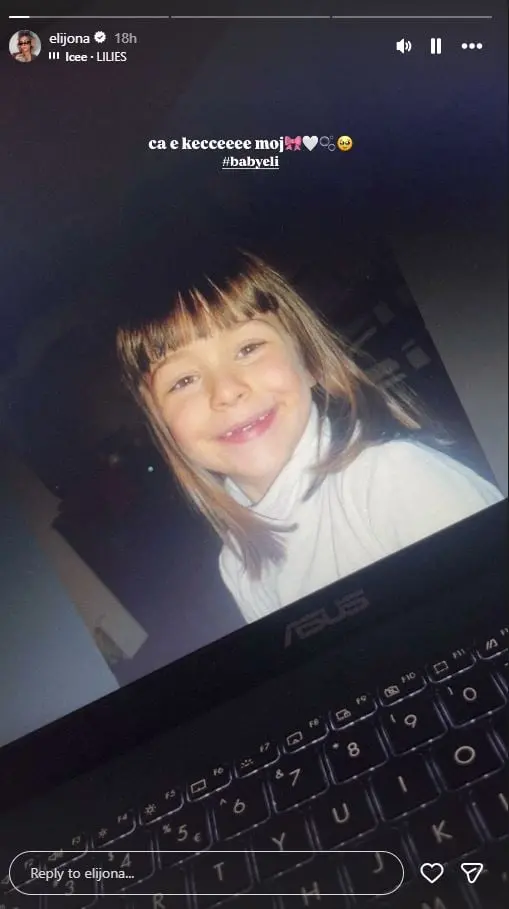 Elijona e Big Brotherit rikthen kujtimet e fëmijërisë me një foto të veçantë